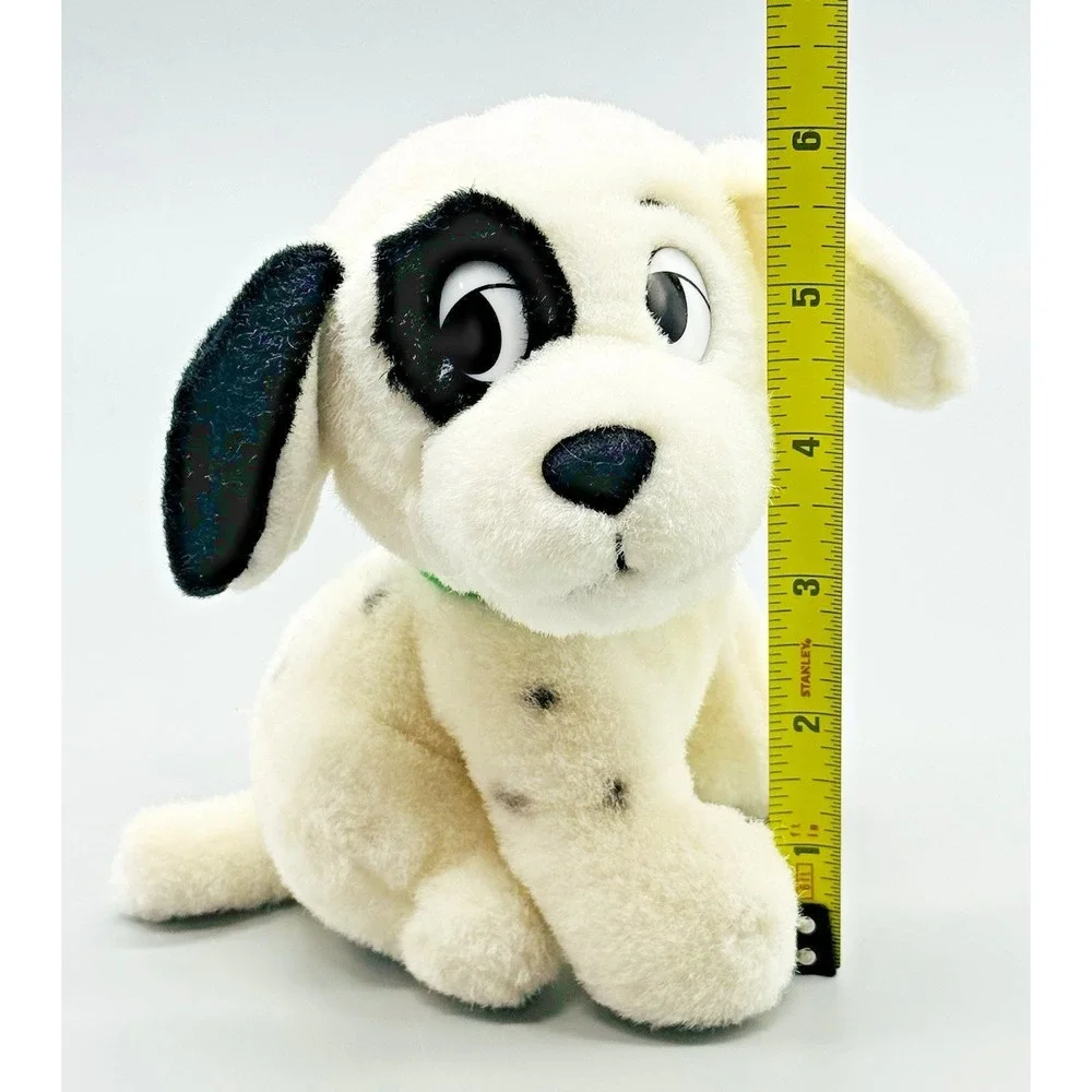 Disney Store 101 Dalmatians Patch Plush Dog Green Collar Stuffed Animal‎ 6 inch